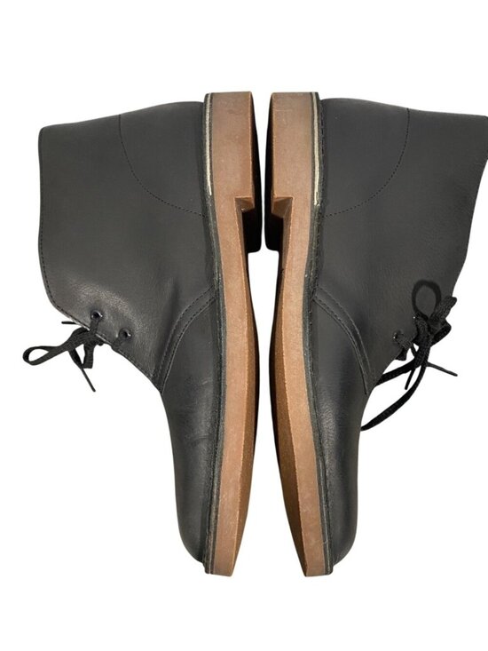 Clarks Mens Black Bushacre 2 Leather Desert Boots Size 11M Casual Lace-Up Shoes main image 4